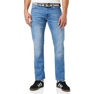 Enzo Rechte jeans voor heren, Blauw licht wassen, 32W / 34L