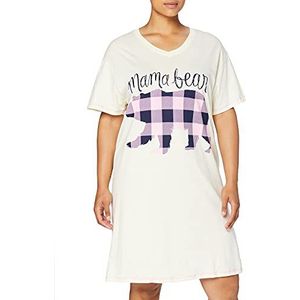 Hatley Dames Sleepshirt Nachthemd, Mama Bear Plaid, One size