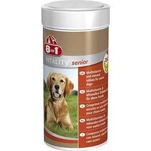 8in1 Multivitamine tabletten Senior - als voedingssupplement voor oudere honden, 1 blik (70 tabletten)