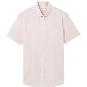 TOM TAILOR Denim heren overhemd, 35477 - White Coral Green Structuur, L