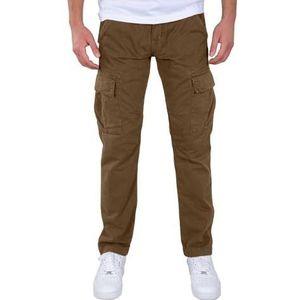 Vrijetijdsbroek - Regular Fit - Katoenen Keperlook - Cargozakken