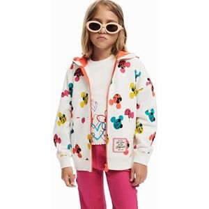 Desigual Sweatshirt met lange mouwen voor meisjes en meisjes, wit, 12 Jaar