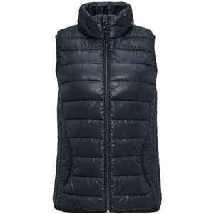 Bodywarmer - Effen - Licht Gevoerd - Staande Kraag - Ritssluiting