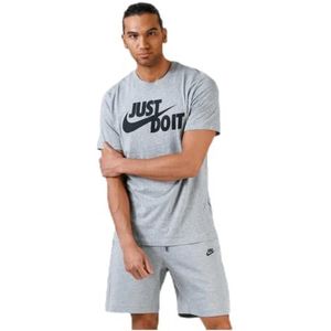 Nike Heren T-shirt Sportswear JDI Swoosh, Dark Grey Heather/Black, L, AR5006-063