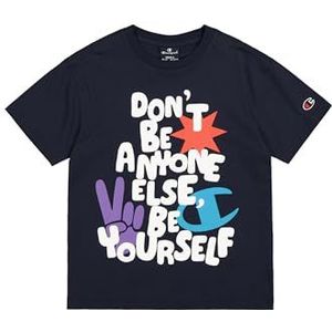 Champion T-shirt voor kinderen en jongeren, marineblauw (Ny), 7-8 anni