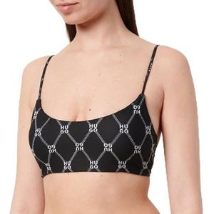 HUGO Helena Bralette voor dames, bikinitop, Black3., S