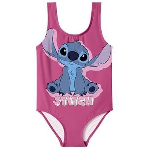 NAME IT Nmfmodina Stitch Wdi Badpak voor meisjes, Carmine Rose, 110-116