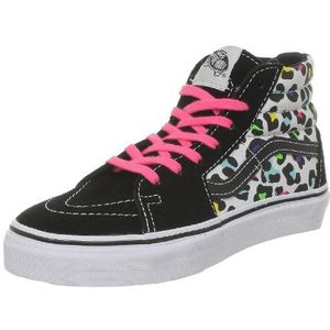 Vans K sk8-hi, Baskets Mode Jongens, Zwart - Noir (Neon Leopard) - Maat: