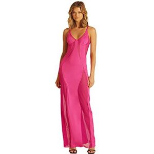 OW Intimates Dames Swirl lange jurk, roze, extra large