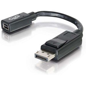 C2G 15cm DisplayPort Mannelijk naar Mini DisplayPort Vrouwelijk Kabeladapter. 4K Mini DisplayPort Compatibel met Apple Displays, Microsoft, Dell, HP, Intel, Lenovo