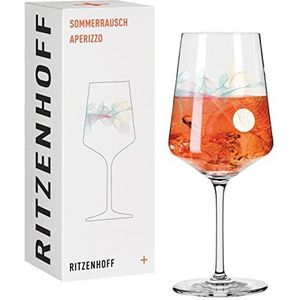 RITZENHOFF 2841014 Aperitiefglas 500 ml – Serie Sommerrausch nr. 14 met kleurrijke spiralen – Made in Germany