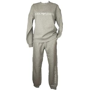 Emporio Armani Iconic Terry Sweater-broek voor dames, lichtgrijs gemêleerd, XS