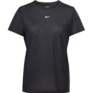 Reebok Dames Workout Ready T-Shirt, Blauw, XL, Blauw, L
