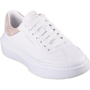 Skechers Dames Cordova Classic beste gedrag, witte Duraleather/roze trim, 2 UK, Witte Duraleather Roze Trim, 35 EU