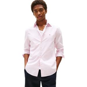 Tommy Hilfiger Heren L/S Shirt, Roze (Roze Lelie), XS