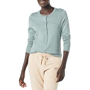 Amazon Essentials Women's Lichtgewicht vest met ronde hals (verkrijgbaar in grote maten), Saliegroen, XS