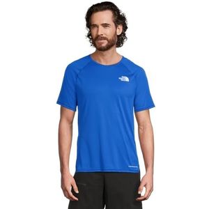 The North Face - Sunriser - T-shirt - Blauw - Gerecycled Materiaal, Sneldrogend, UV Bescherming