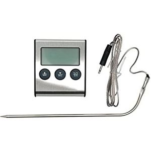 Fackelmann 63805 Digitale kookthermometer met sonde, thermische thermometer, kooksensor, digitale thermometer, ABS, 7 x 6,2 cm