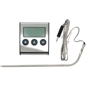 Fackelmann 63805 Digitale kookthermometer met sonde, thermo kooksensor, digitale thermometer, ABS, 7 x 6,2 cm