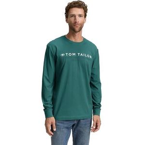 Tom Tailor - 1047769 - T-shirt - Jasper Green - Lange Mouwen - Heren