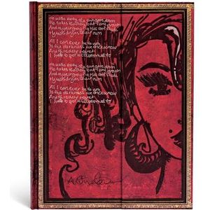 Paperblanks Dagboek met harde kaft Amy Winehouse, Tears Dry | Ongevoerd | Ultra (180 × 230 mm)