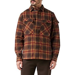 G-STAR RAW Mysterious Overshirt, Multicolor (Chocolat Blur Check C904-D406), S