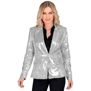 Widmann - Party Fashion Blazer met pailletten voor dames, disco fever, slagermove, showgirl, jacket