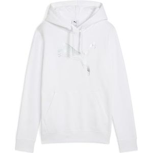 Puma - Capuchon Hoodie - Wit - Regular Fit - Kangoeroezak