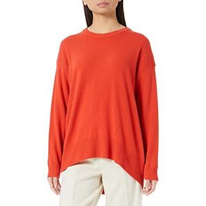 Sisley Womens L/S 1044M101O Sweater, Brick Red 1W4, L