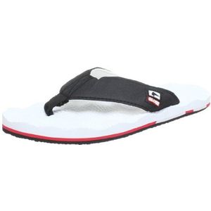 Globe Uniseks volwassenen bumps teenslippers, Zwart Wit Zwart Rood 11010, 43 EU
