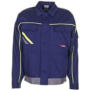 Planam werkjas Visline V2, maat 25, marineblauw/geel/zink, 2483025