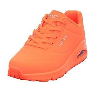 Skechers Uno Night Shades Sneakers voor dames, oranje, 36 EU, Oranje, 36.5 EU