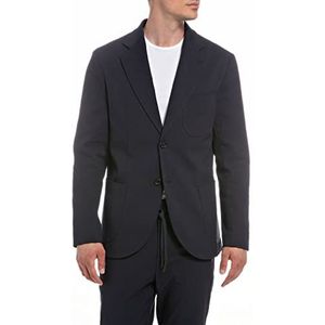 Replay Heren M8286 Blazer, 087 Blue, L, 087, blauw, L