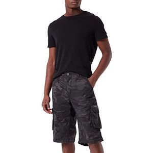 Alpha Industries Jet Short Camo Korte broek voor heren Black Camo