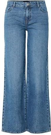 Pieces - Selma Mb - Wijde Jeans - Lage Taille