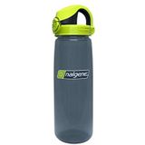 Nalgene Sustain Tritan BPA-vrij op de vlieg waterfles gemaakt van materiaal afgeleid van 50% plastic afval, 24oz, houtskool met kalk