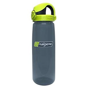 Nalgene Sustain Tritan BPA-vrij op de vlieg waterfles gemaakt van materiaal afgeleid van 50% plastic afval, 24oz, houtskool met kalk