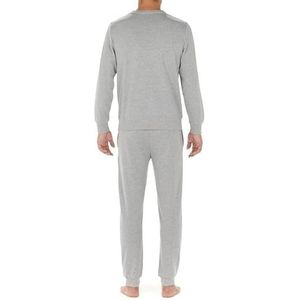 Hom Sweatshirt met ronde hals, sport, lounge, bovenstuk van Pijama, heren, Grijs, XXL