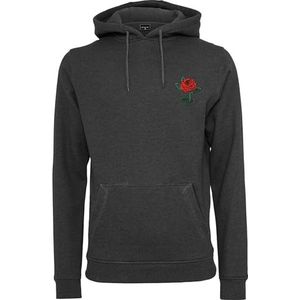 Mister Tee Rose Hoody, herentrui met capuchon, klassieke hoodie voor mannen, regular fit, maten XS - XXL, antraciet, 3XL
