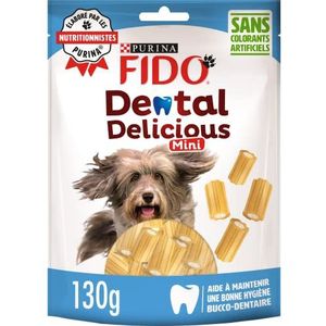 FIDO Dental Delicious Mini | lekkernijen | kauwbot voor honden | 6 zakjes x 130 g