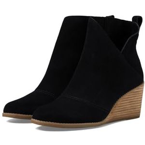 TOMS Casual enkellaars voor dames, Zwart Suede, 44 EU