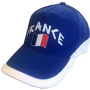Supportershop Frankrijk honkbalpet, blauw/rood/wit, verstelbaar