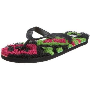 Globe Merkin Typo GBMERKT, sandalen/teenslippers, zwart, (zwart/lime/paars 10517), zwart, 44 EU