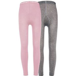 Ewers - Set van 2 - Kinderleggings - Roze/Grijs - Katoen, Oeko-Tex Standard 100