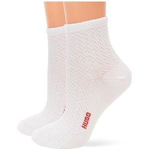 BOSS Korte sokken voor dames, White100, 36 NL/42 NL