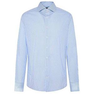 Hackett London Stretch Stripe Bc Shirt voor heren, 8amwhite/Sky, 60 NL