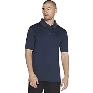 Skechers Heren Off Duty poloshirt, groen, groot, Groen, L
