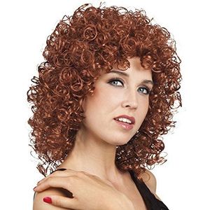 Boland - Pruik Club voor volwassenen, krullend synthetisch haar, kapsel voor carnaval, themafeest, Halloween of vrijgezellenfeest
