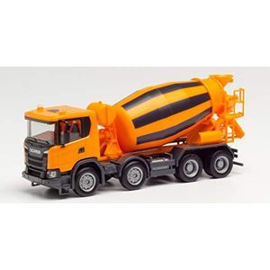 herpa - Scania CG 17 vrachtwagen betonmixer 4-assig, gemeentelijk oranje"".
