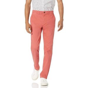 Amazon Essentials Heren Slim-Fit Casual Stretch, Rood, 32W / 30L